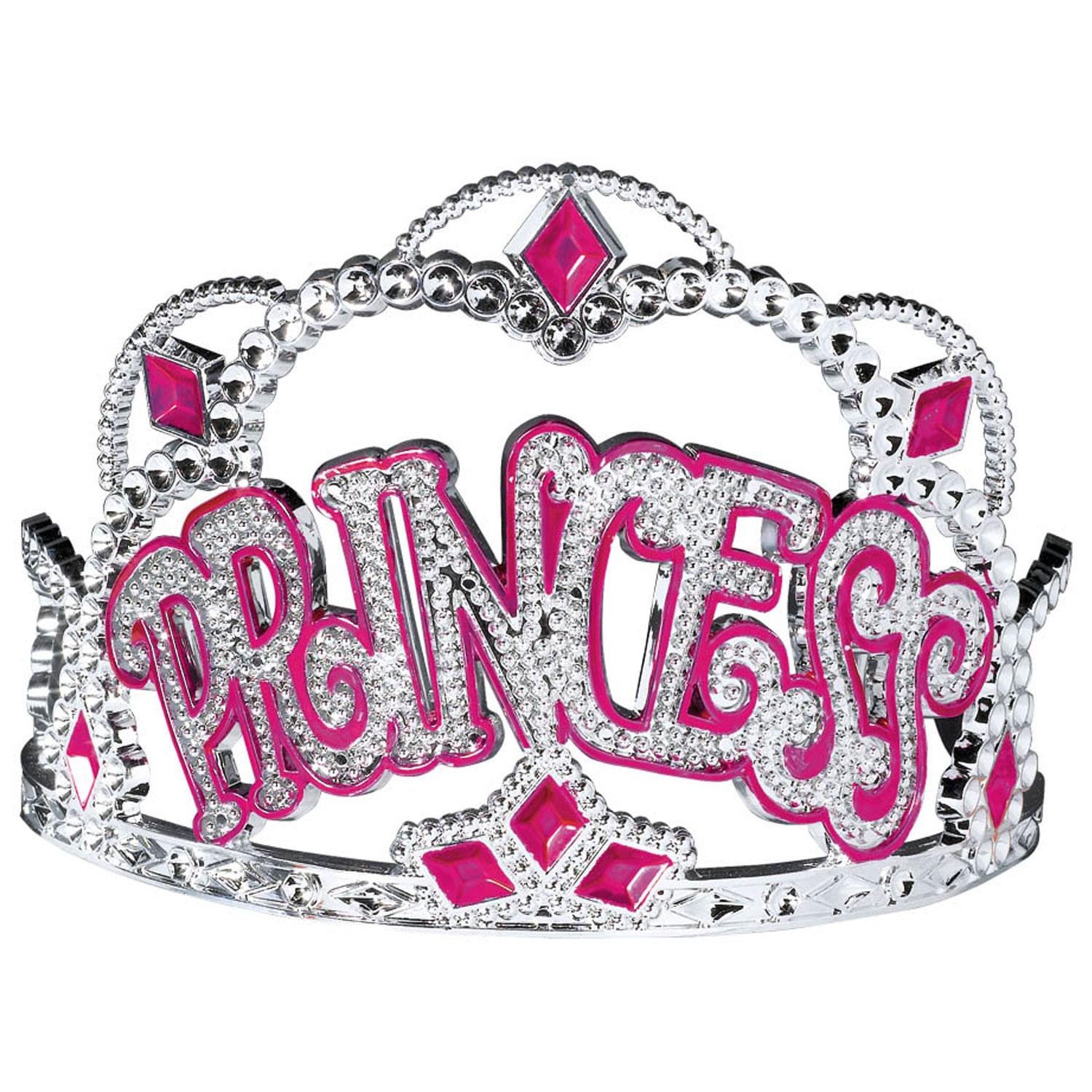 Princess Electroplated Tiara 3.5 x 4.5in Costumes & Apparel - Party Centre