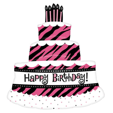 Oh So Fabulous Triple Layer Cake Foil Balloon 28 x 32in Balloons & Streamers - Party Centre