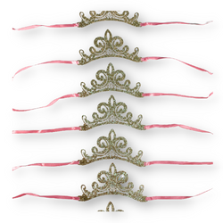 Disney Princess Once Upon A Time Glitter Paper Tiaras 8pcs