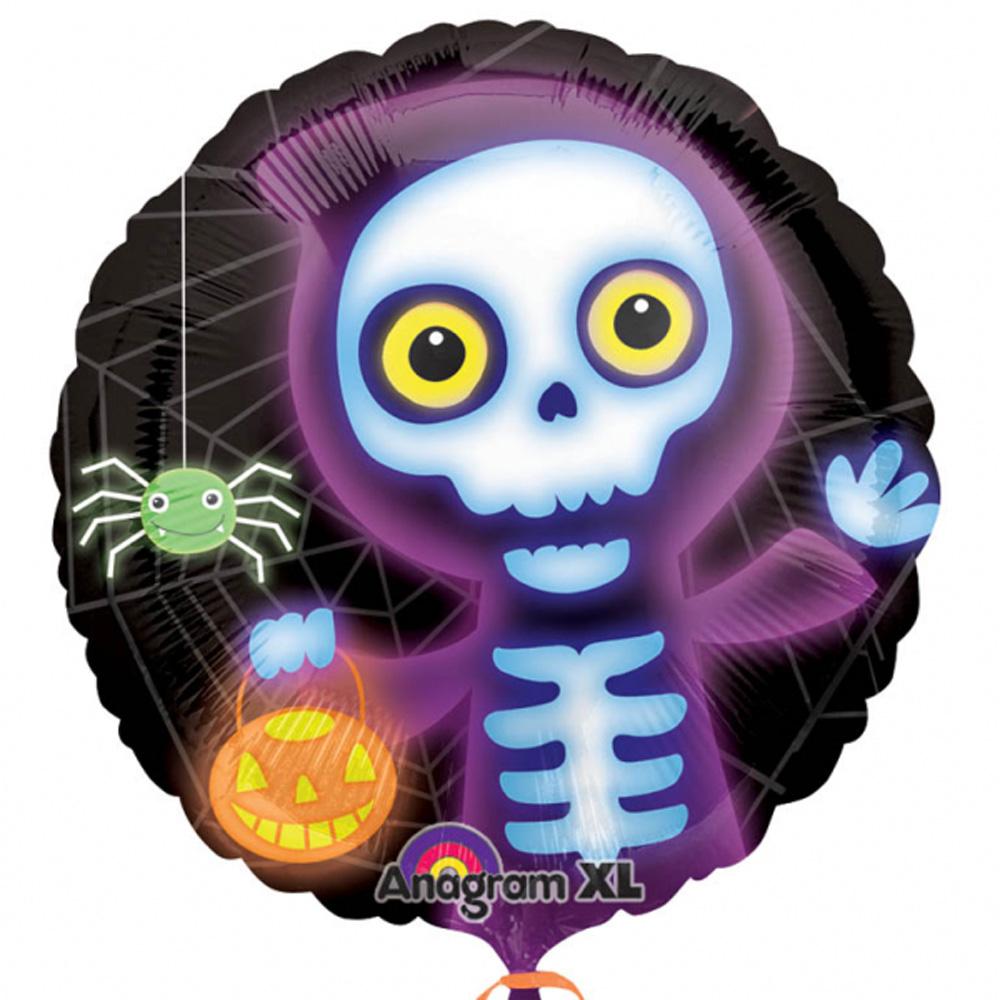 Boo Crew Skeleton Foil Balloon 18in Balloons & Streamers - Party Centre