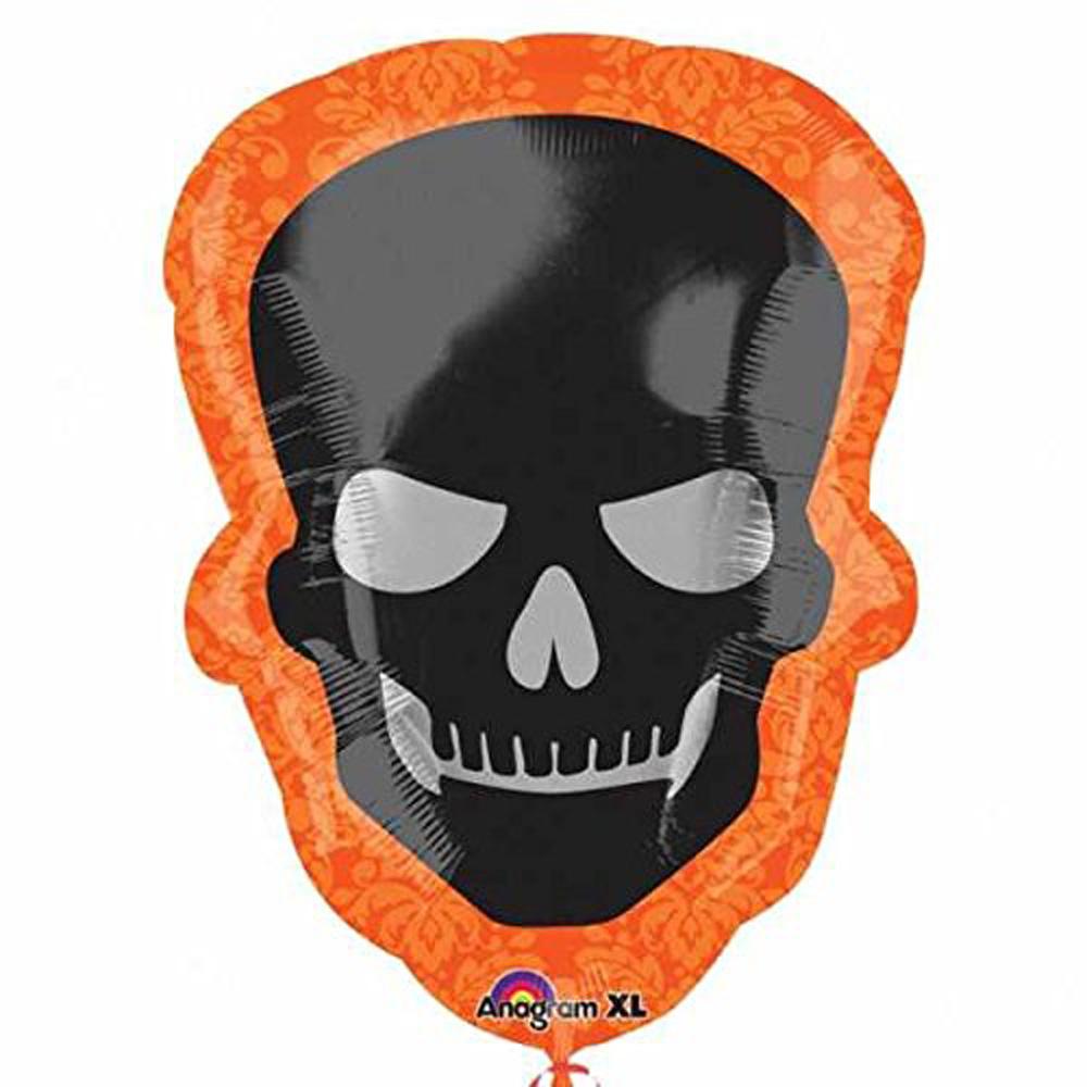 Sophisticated Halloween Skull Supershape Foil Balloon Balloons & Streamers - Party Centre