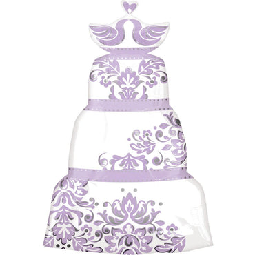 3 Layer Tapestry Cake Foil Balloon 20 x 31in Balloons & Streamers - Party Centre