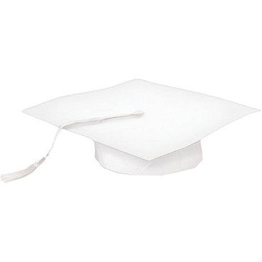 Graduation White Mortar Board Decorations - Party Centre