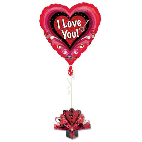 Pop-Up Key To My Heart Foil Balloon 18in Balloons & Streamers - Party Centre