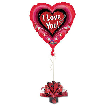 Pop-Up Key To My Heart Foil Balloon 18in Balloons & Streamers - Party Centre