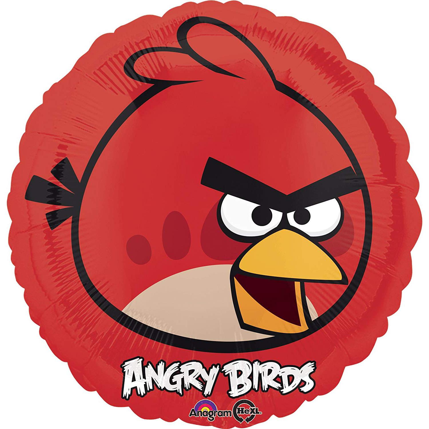 Angry Birds Red Bird Foil Balloon 18in Balloons & Streamers - Party Centre