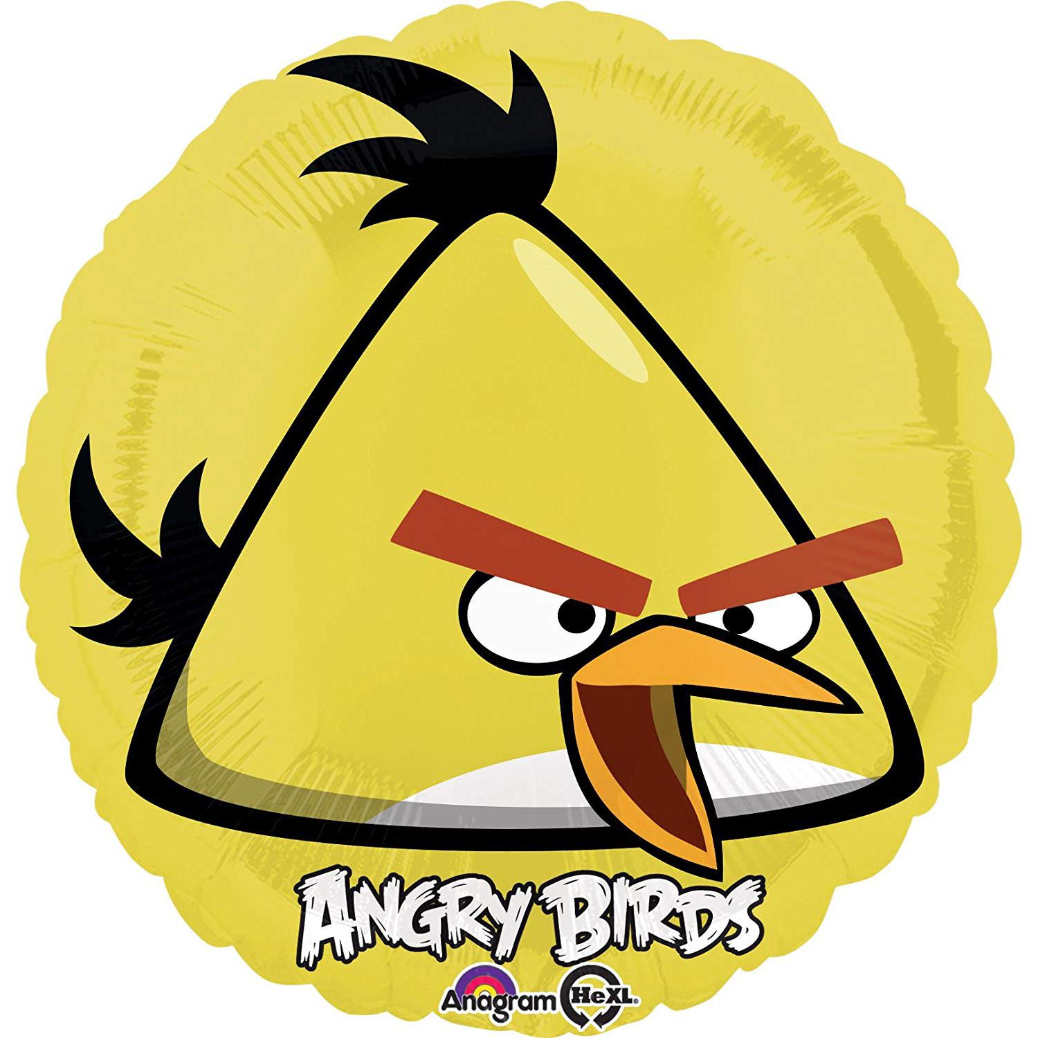 Angry Birds Yellow Bird Foil Balloon 18in Balloons & Streamers - Party Centre