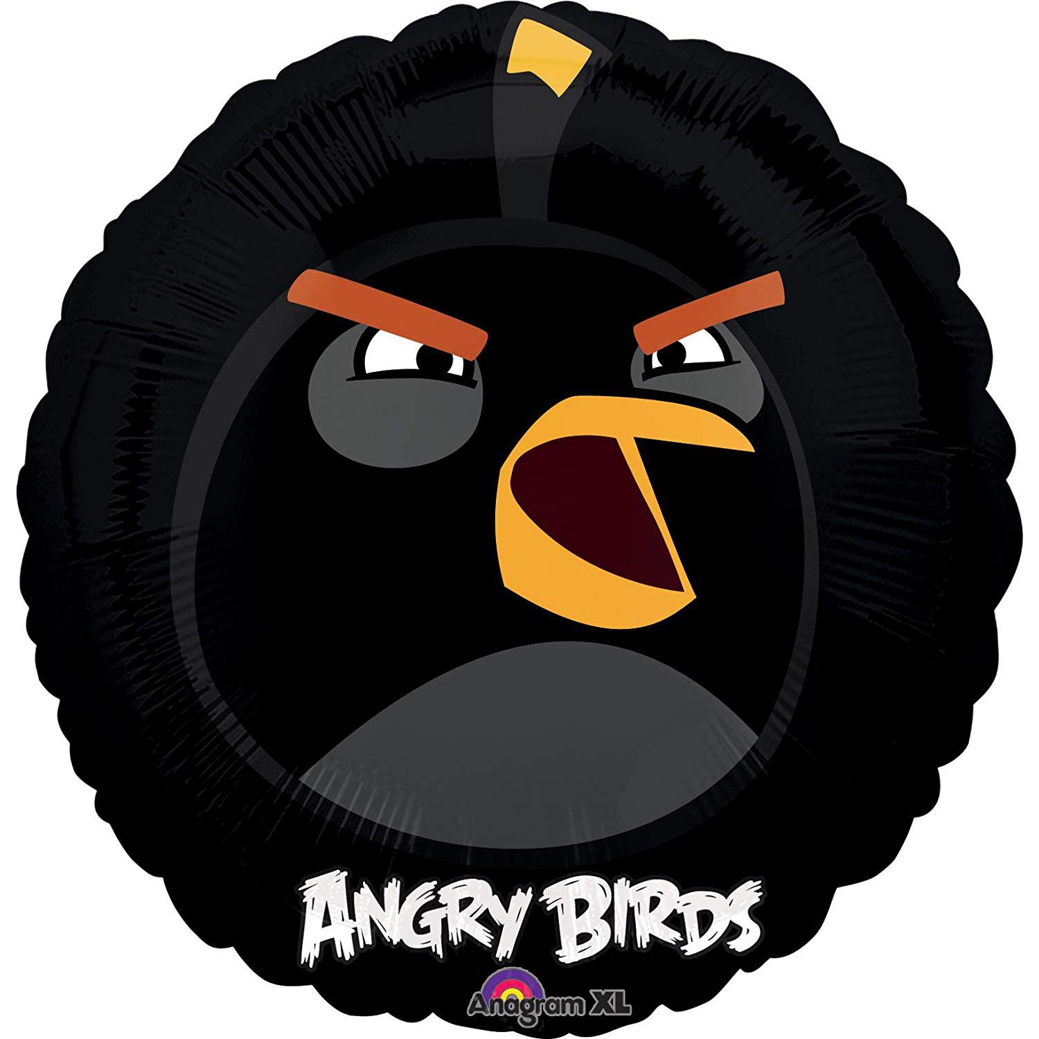 Angry Birds Black Bird Foil Balloon 18in Balloons & Streamers - Party Centre