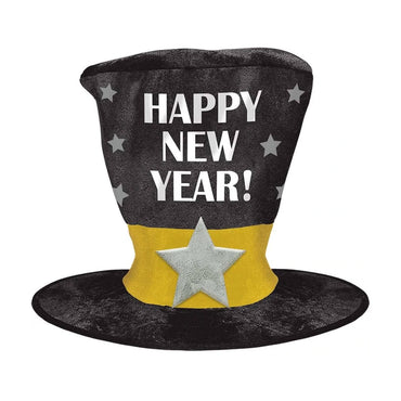 New Year Oversized Top Hat 12in x 11in