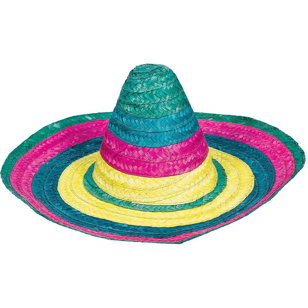 Fiesta Sombrero 8 x 19 1/4in Costumes & Apparel - Party Centre