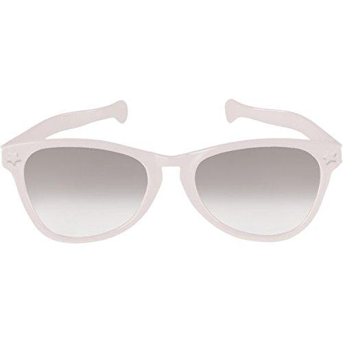White Jumbo Glasses 11in Costumes & Apparel - Party Centre