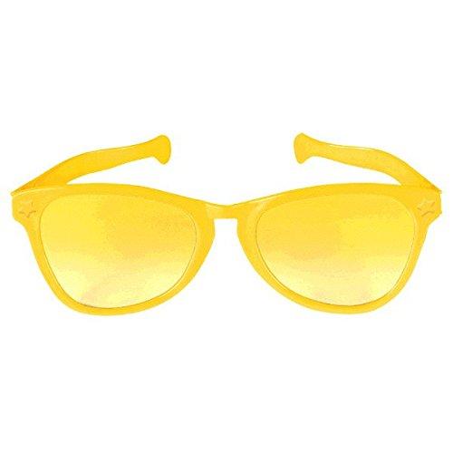Yellow Jumbo Glasses 11in Costumes & Apparel - Party Centre