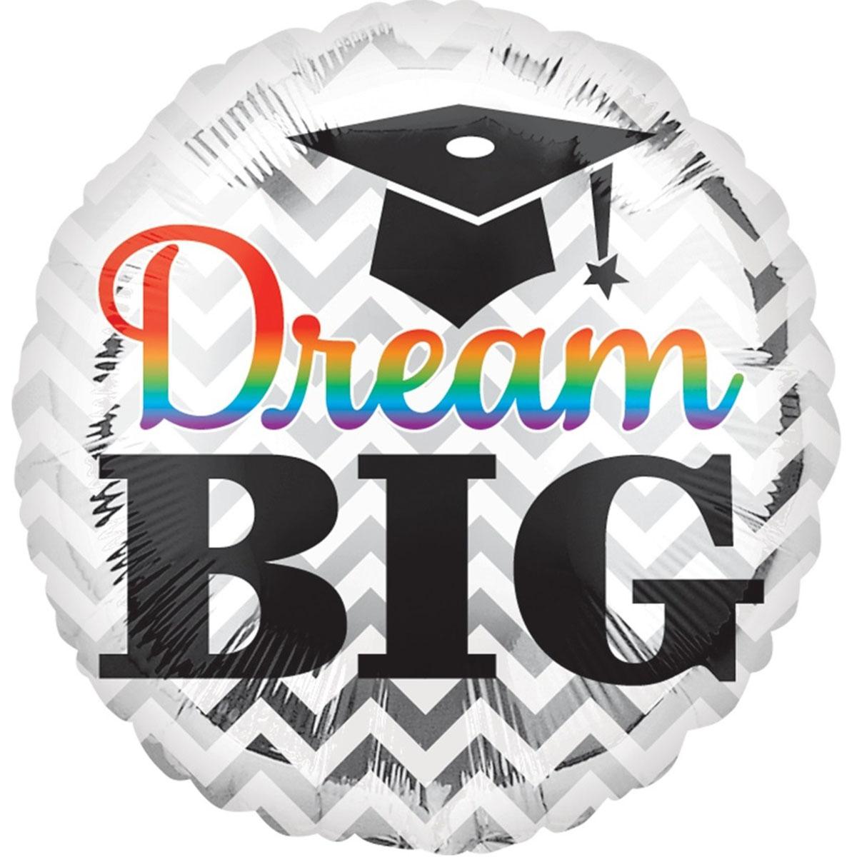 Dream Big Graduation Foil Balloon 18in Balloons & Streamers - Party Centre
