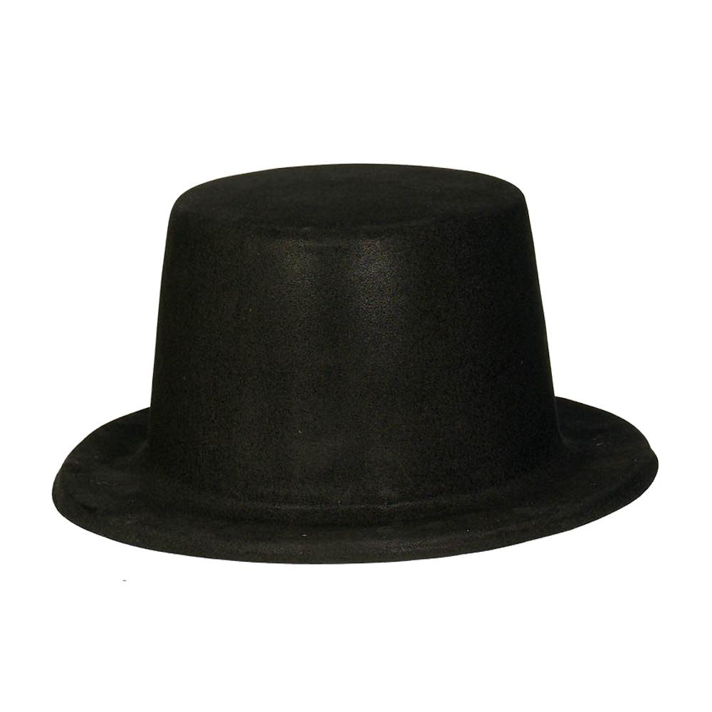 Hollywood Black Felt Top Hat Costumes & Apparel - Party Centre