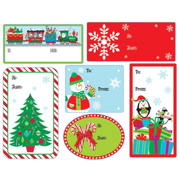 Christmas Adhesive Labels Party Accessories - Party Centre