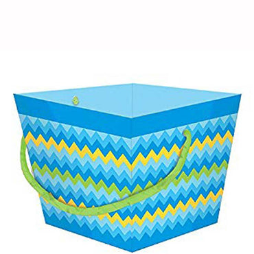 Blue Square Bucket Favours - Party Centre