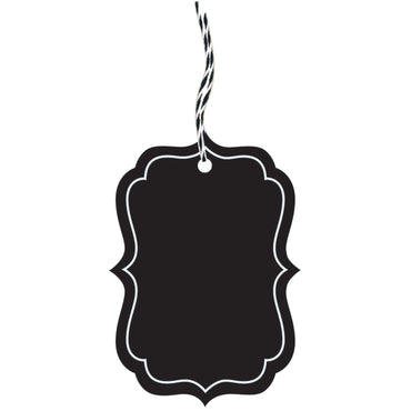 Paper Chalkboard Tags 25pcs
