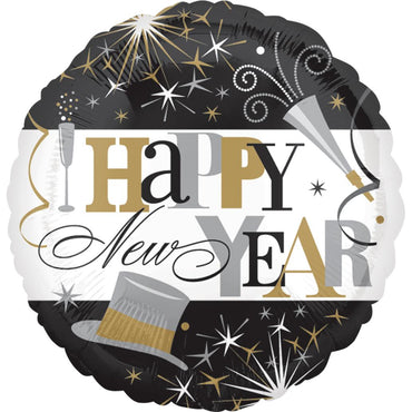 Elegant Celebration New Year Foil Balloon 18in Balloons & Streamers - Party Centre