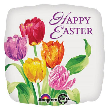 Easter Tulips Foil Balloon 18in Balloons & Streamers - Party Centre