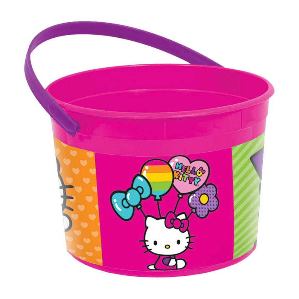 Hello Kitty Rainbow Favor Plastic Container Favours - Party Centre
