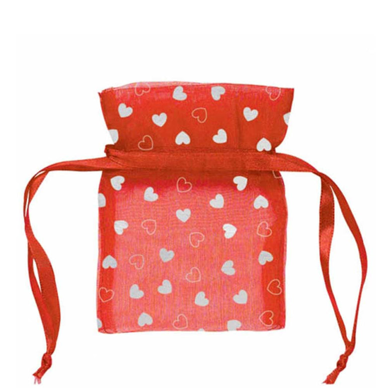Valentine Organza Bag 12pcs Favours - Party Centre