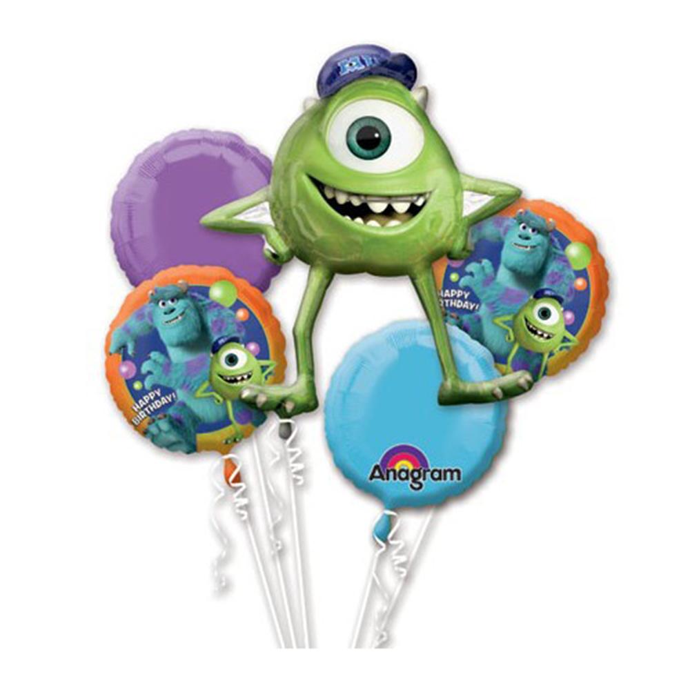 Monsters University Birthday Balloon Bouquet 5ct Balloons & Streamers - Party Centre