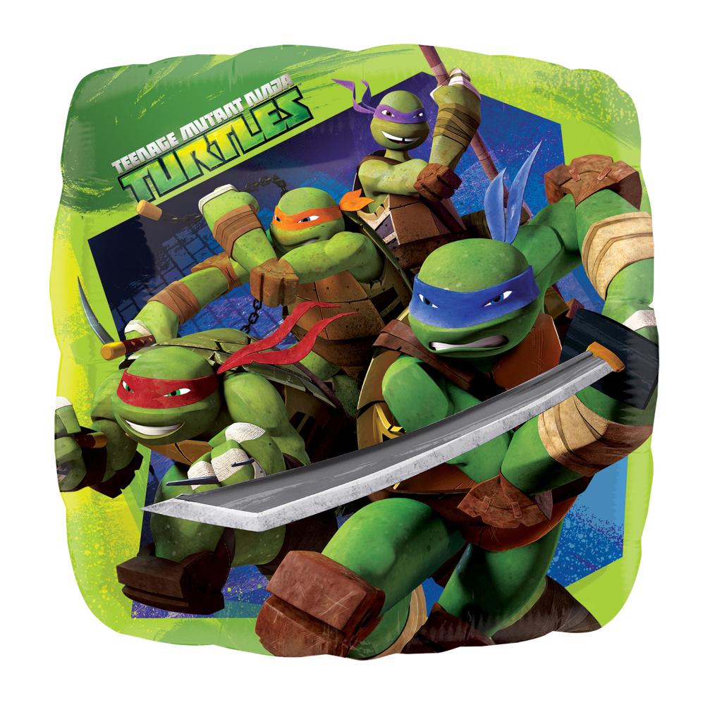 Teenage Mutant Ninja Turtles Foil Balloons 18in Balloons & Streamers - Party Centre