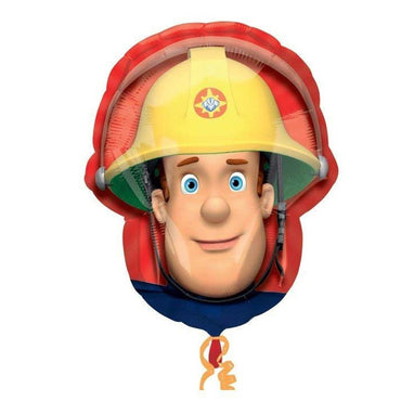 Fireman Sam Head SuperShape Foil Balloon 40x50cm Balloons & Streamers - Party Centre