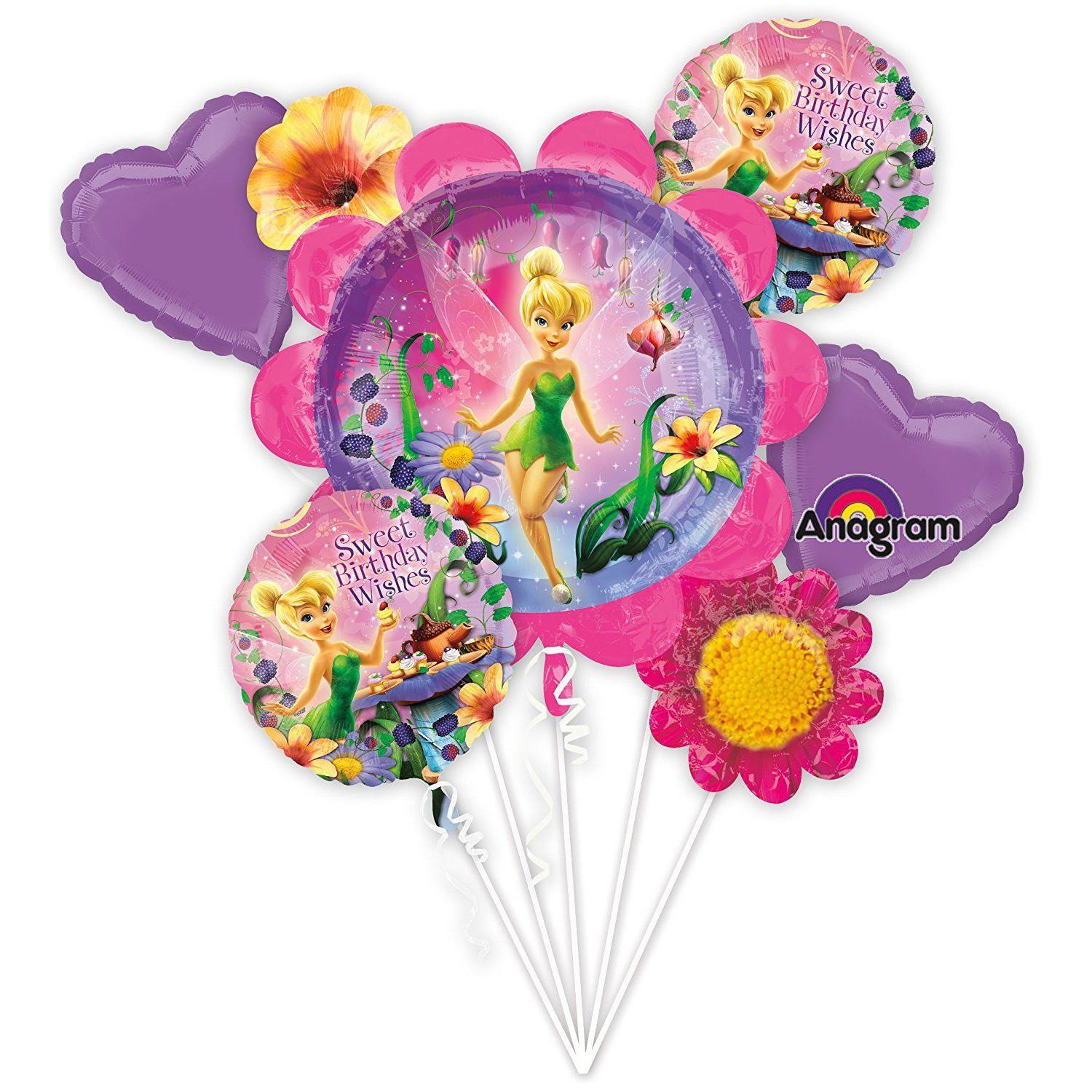 Tinker Bell  Birthday Bouquet Balloons & Streamers - Party Centre