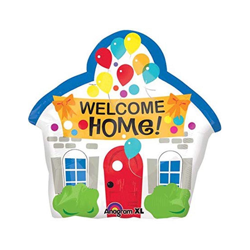 Welcome Home House Foil Balloon 18in Balloons & Streamers - Party Centre