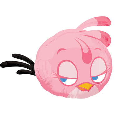 Angry Birds Pink Bird Foil Balloon 27 x 21in Balloons & Streamers - Party Centre