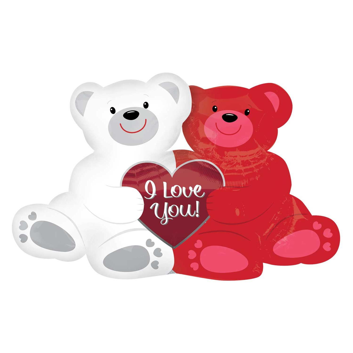 Love Bears Supershape Balloons Balloons & Streamers - Party Centre