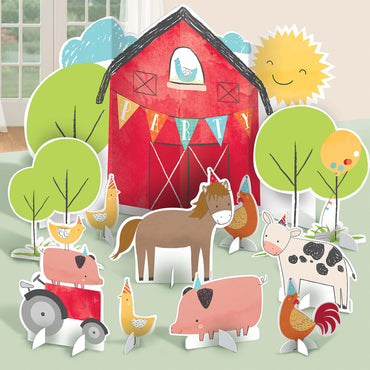 Barnyard Birthday Table Decorations Decorations - Party Centre