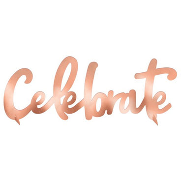 Blush Birthday Celebrate Centerpiece Foil Board