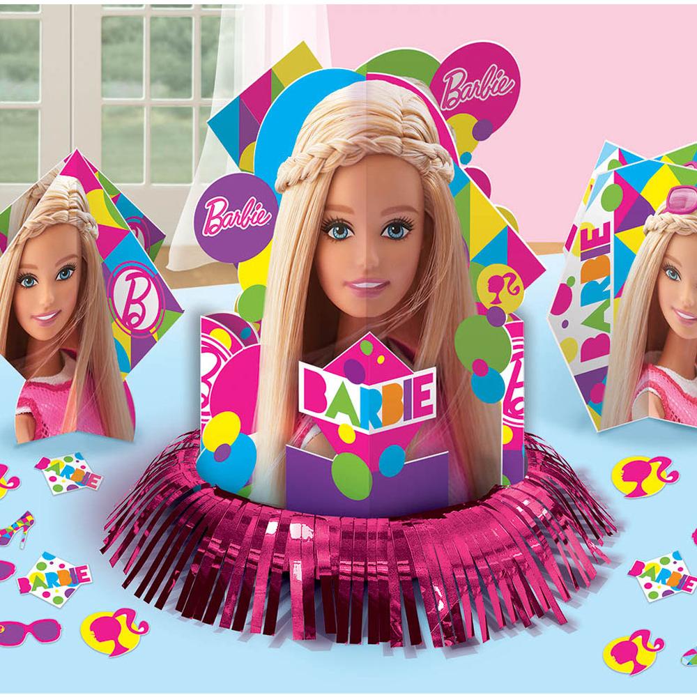 Barbie Sparkle Table Decorating Kit Decorations - Party Centre