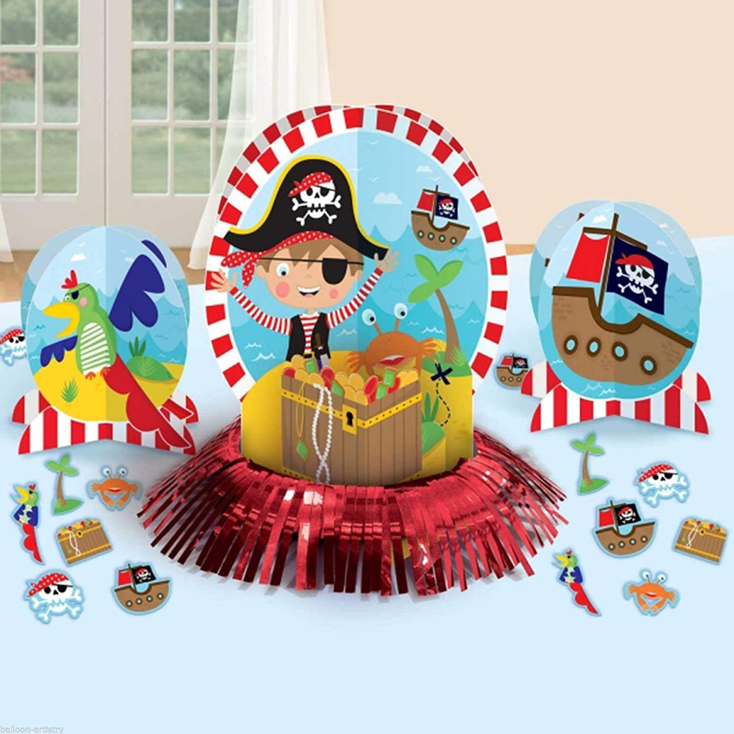 Little Pirate Table Decorating Kit Decorations - Party Centre