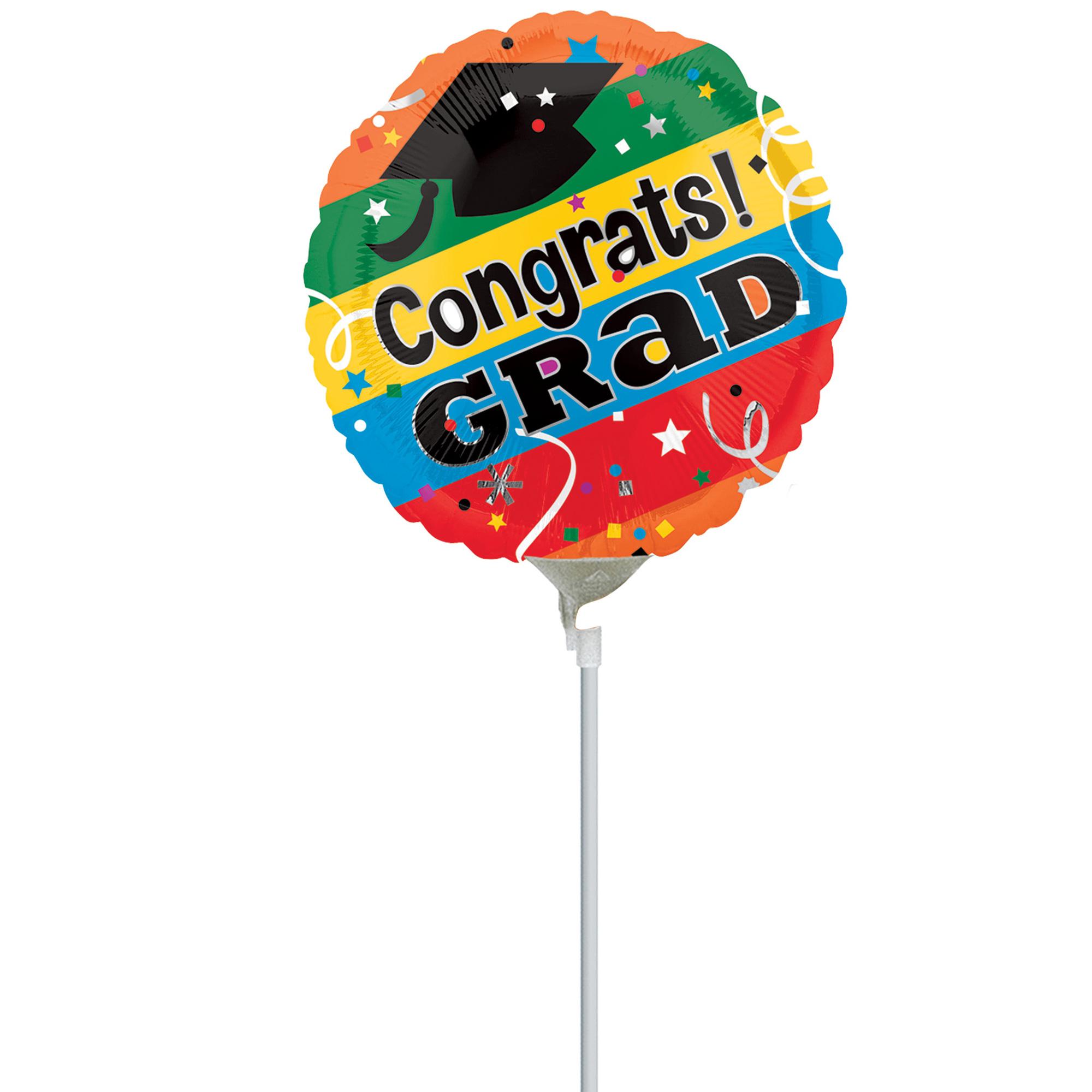 Congrats Grad Letters Foil Balloon 9 in Balloons & Streamers - Party Centre