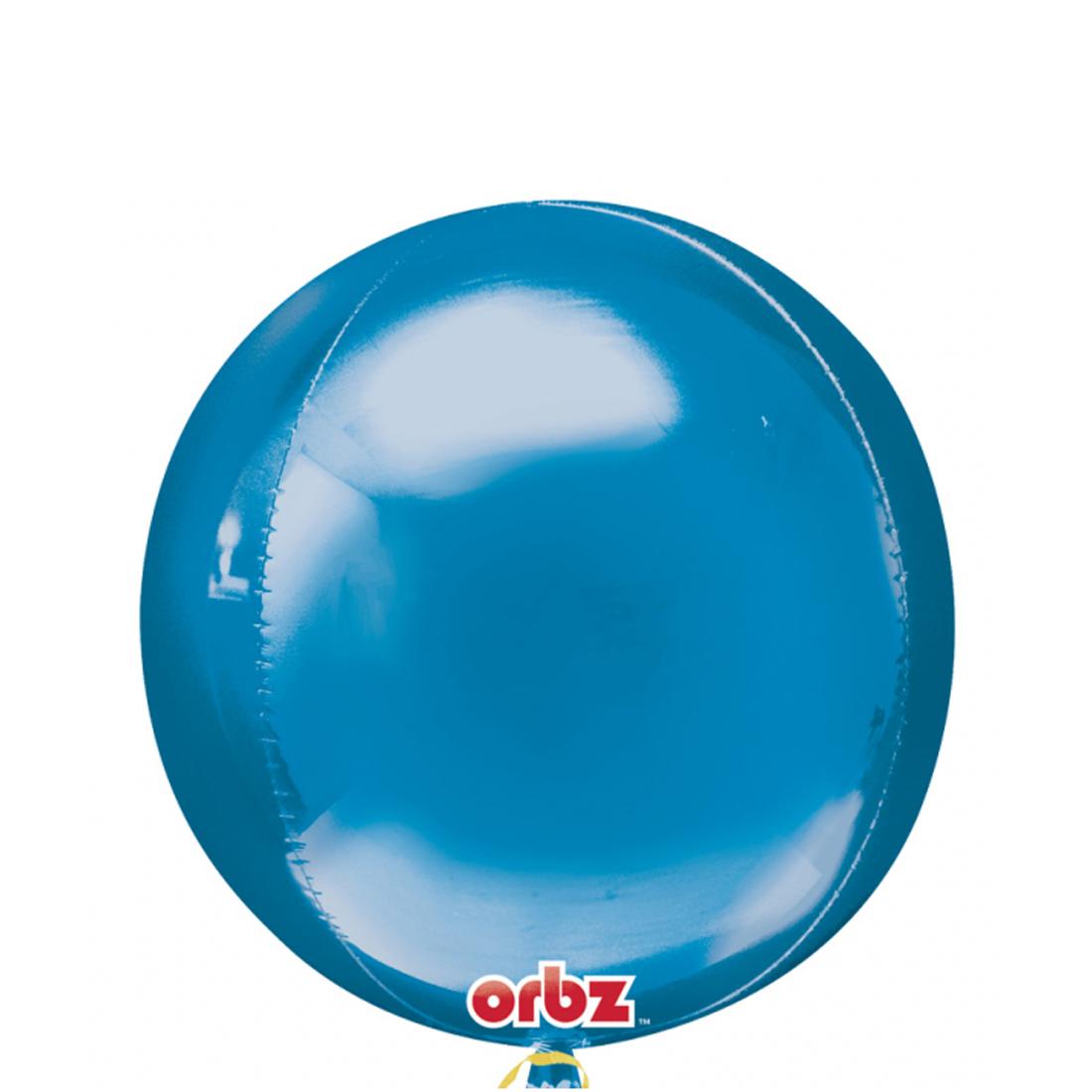 Blue Orbz Foil Balloon 38x40cm Balloons & Streamers - Party Centre