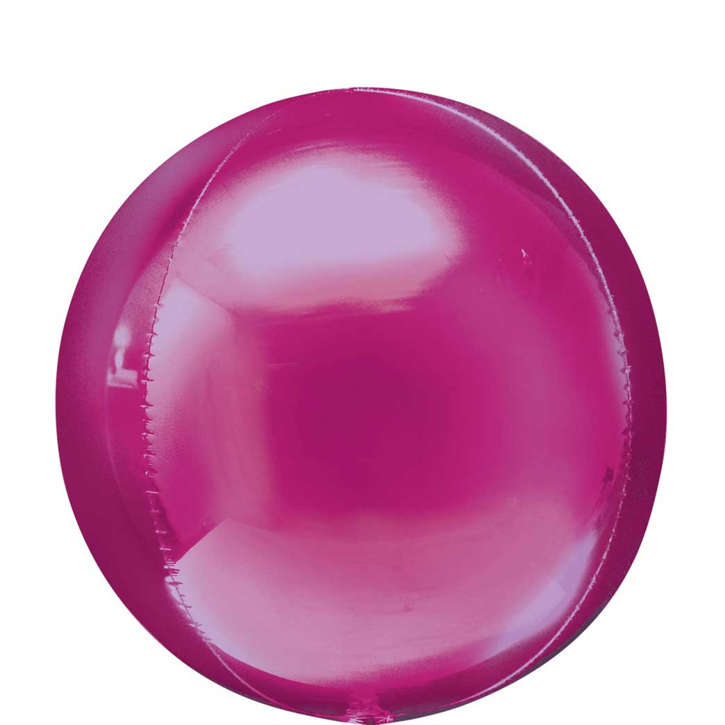 Pink Orbz Balloon 38x40cm Balloons & Streamers - Party Centre