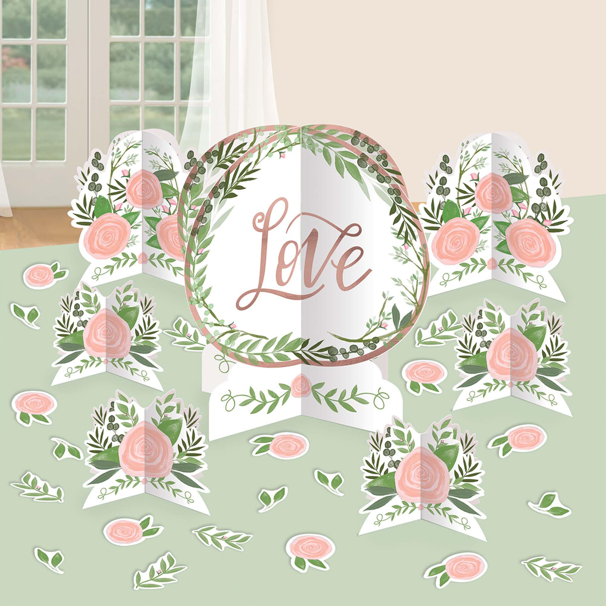 Love and Leaves Table Centerpiece Decorating Kit Decorations - Party Centre