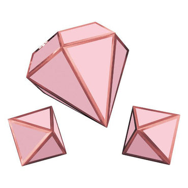 Blush Wedding 3d Table Decoration 3pcs Decorations - Party Centre