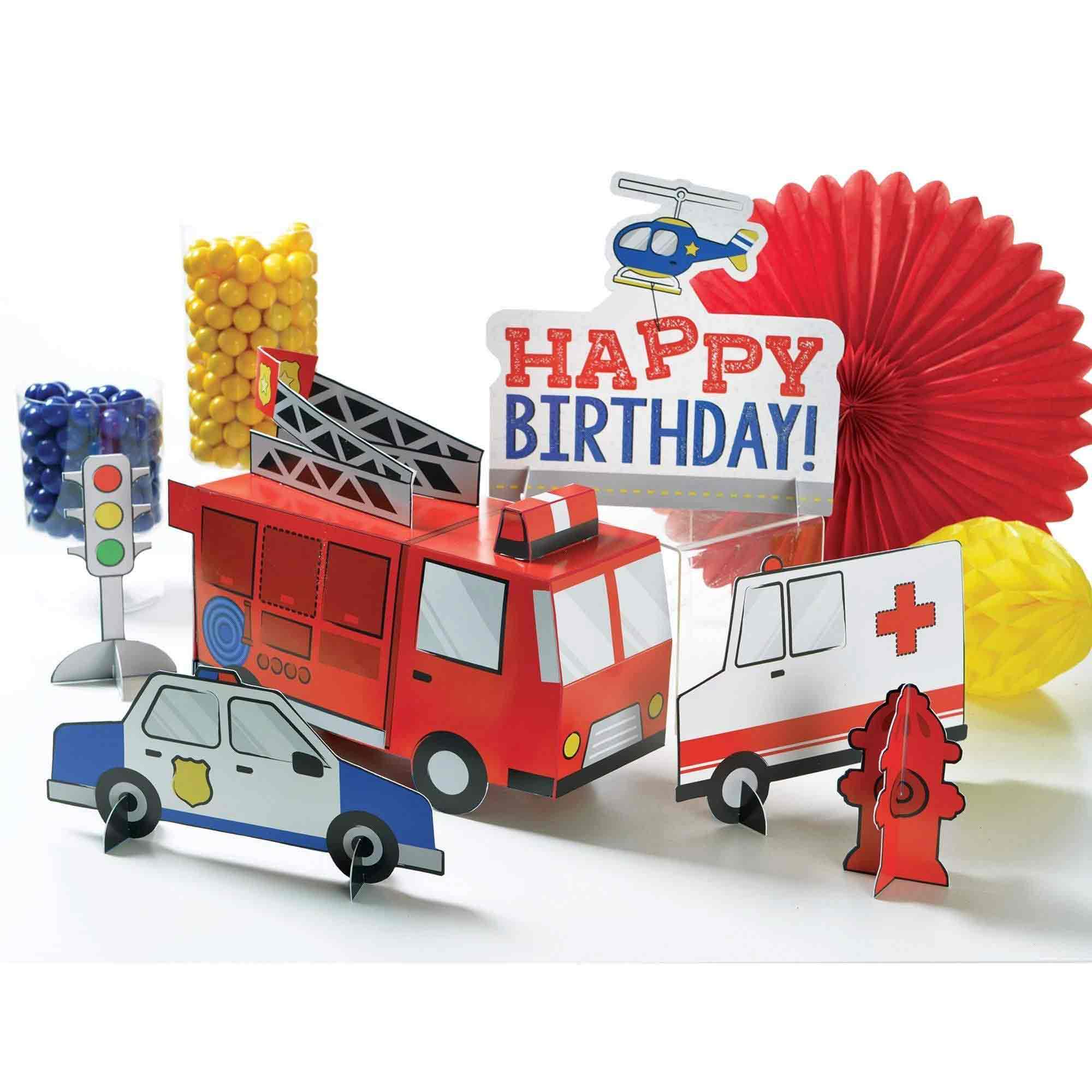 First Responders Table Centerpiece Decorating Kit 2pcs
