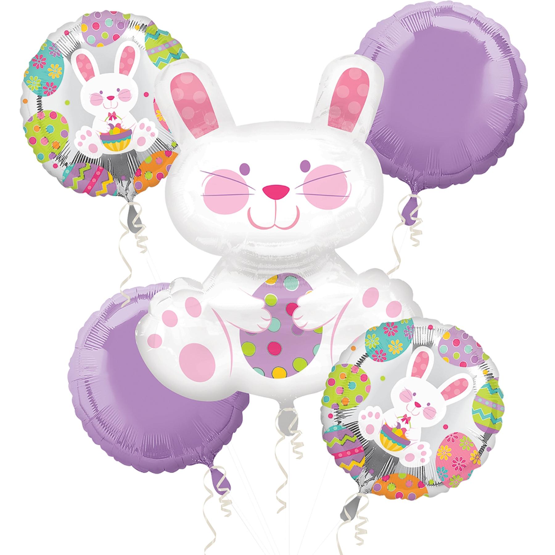 Easter Enchantment Balloon Bouquet 5pcs Balloons & Streamers - Party Centre