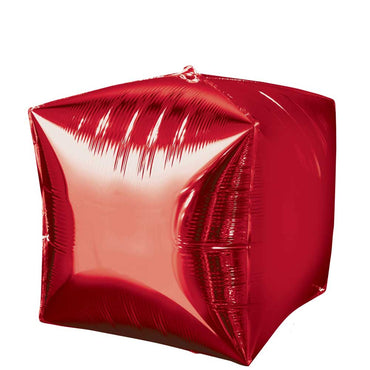 Red Cubez Balloon 15in Balloons & Streamers - Party Centre