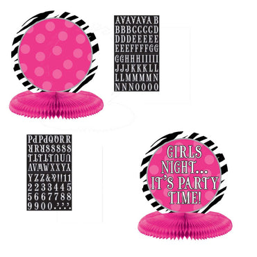 Zebra Party Honeycomb Centerpiece Decorations - Party Centre