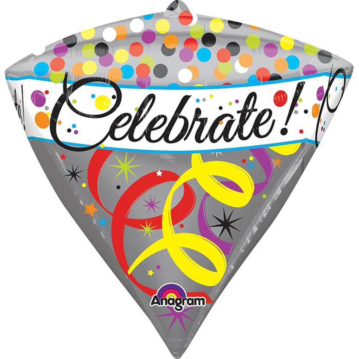 Celebrate Diamondz Balloon 16in Balloons & Streamers - Party Centre