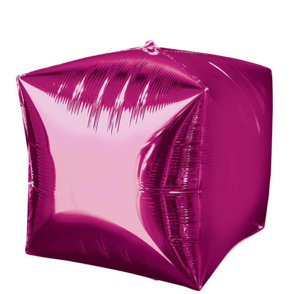 Bright Pink Cubez Balloon Balloons & Streamers - Party Centre
