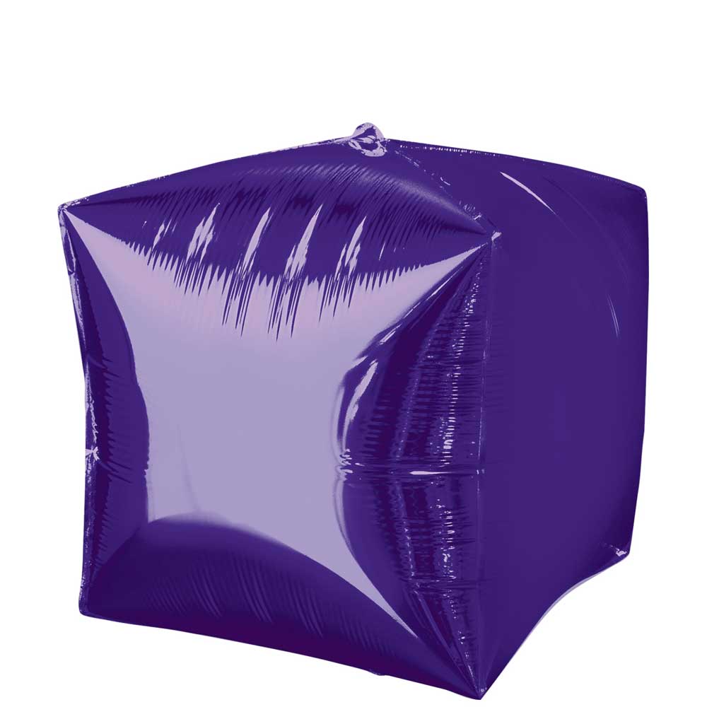 Purple Cubez Balloon Balloons & Streamers - Party Centre