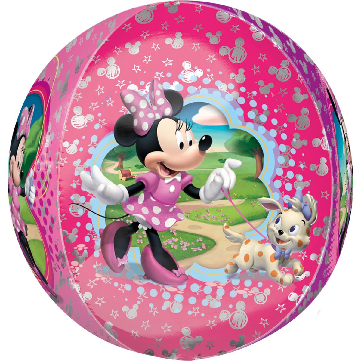 Minnie Mouse Orbz Balloon 38x40cm Balloons & Streamers - Party Centre