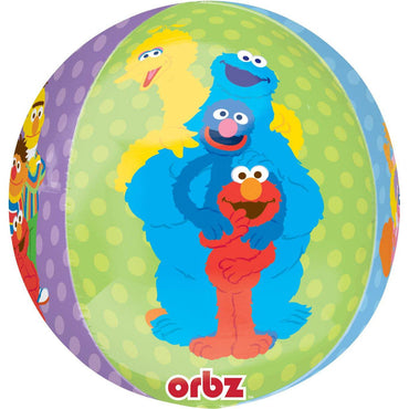 Sesame Street Orbz Balloon 38x40cm Balloons & Streamers - Party Centre